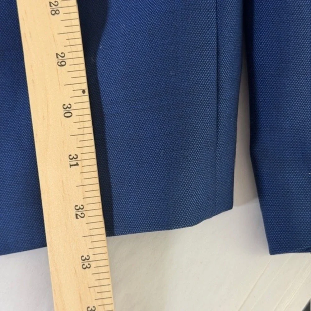 Calvin Klein Mens Blue 100% Wool Extreme Slim‎ Fit Blazer Sport Coat 46L RN90736